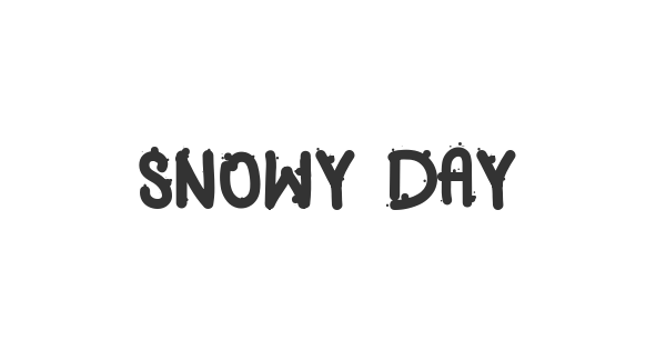 Snowy Day font thumb
